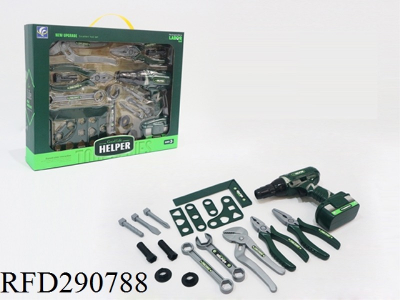 TOOL SET B/O ELECTRIC DRILL 17PCS