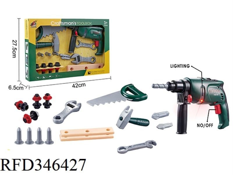 B/O TOOL SET WITH LIGHT