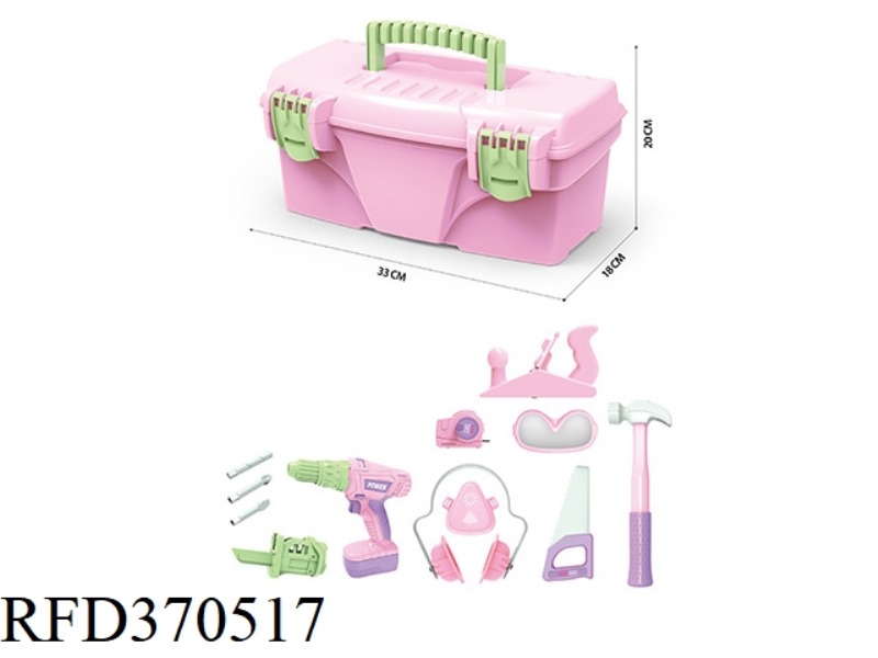 15PCS PINK TOOLBOX SET