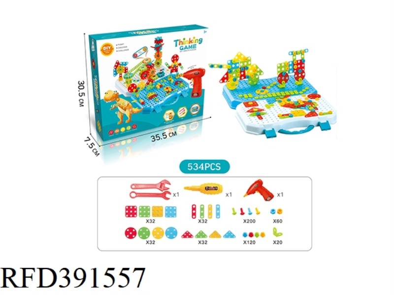 PATTERN PACKAGE (INCLUDING ELECTRIC DRILL) 534PCS