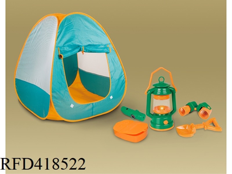 ASSEMBLED CAMPING TENT
