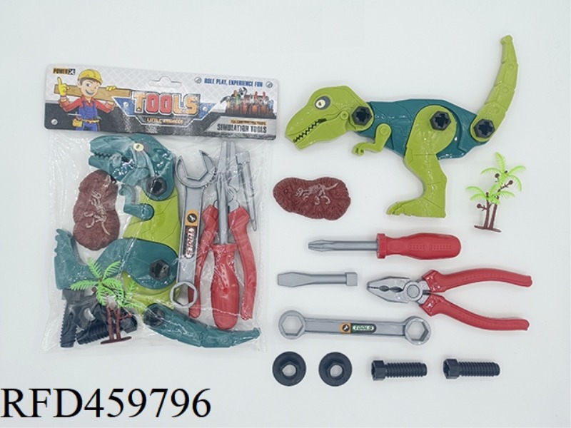 BAGGED DINOSAUR TOOL SET 11PCS