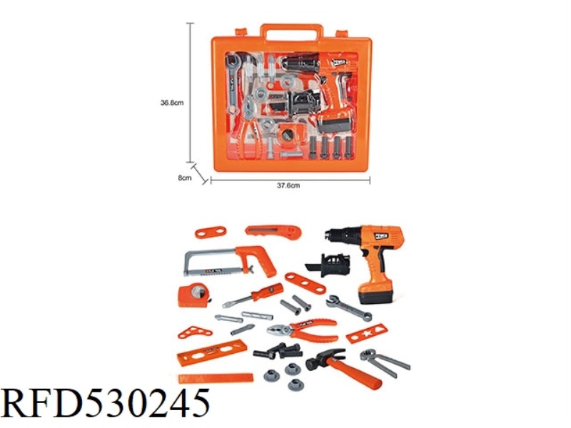 HAND BOX + DRILL + CUTTING TOOL SET