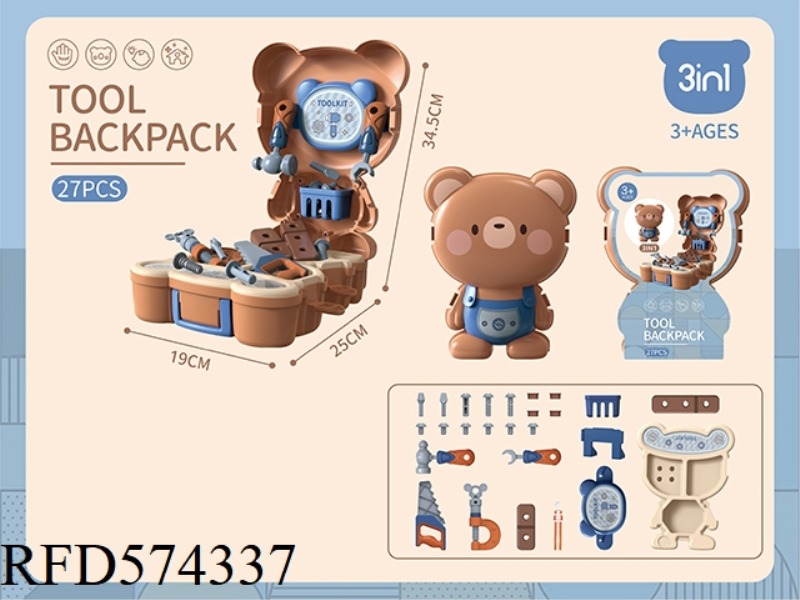 BEAR TOOLS SMALL BACKPACK 27PCS