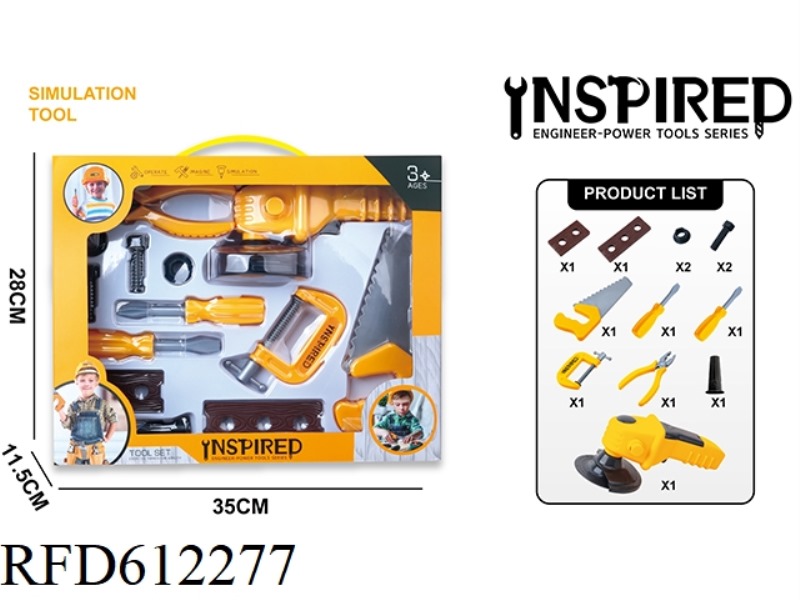 POWER TOOL SET ELECTRIC ANGLE GRINDER + ACCESSORIES