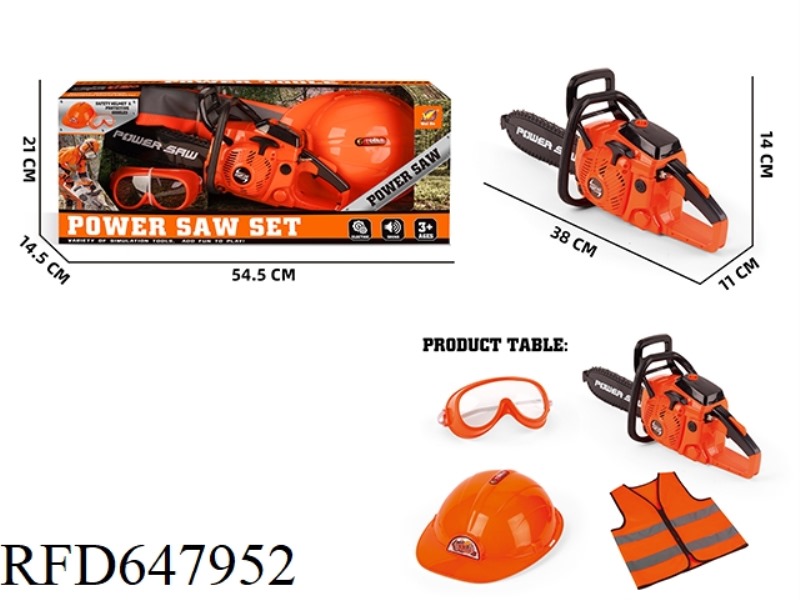 193 POWER SAW ORANGE LARGE BLACK SAW BLADE