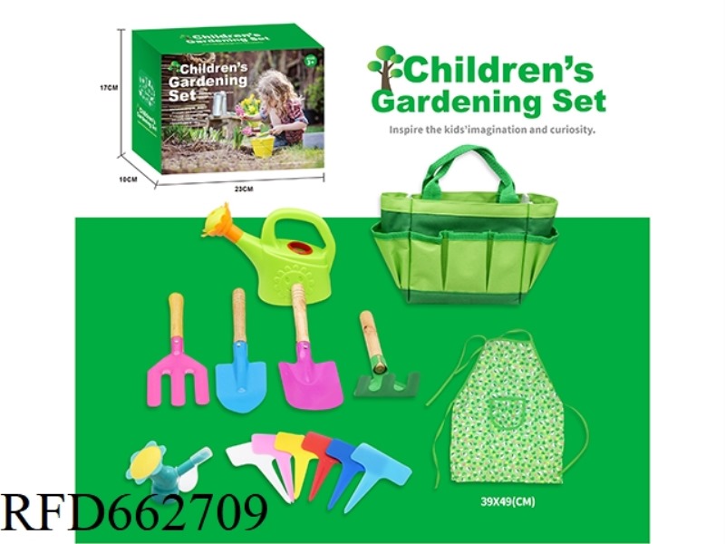 GARDEN SET (SPADE, SHOVEL, RAKE)