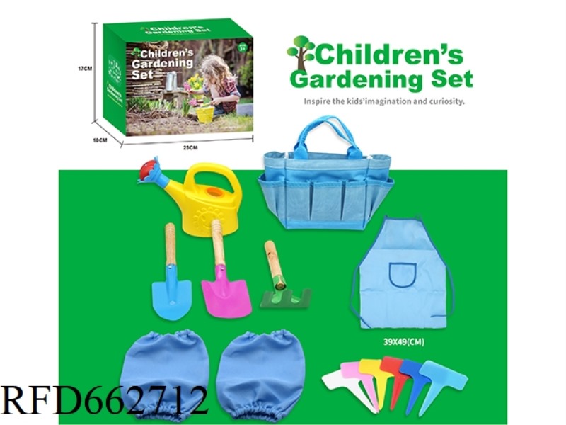 GARDEN SET (SPADE, SHOVEL, RAKE)