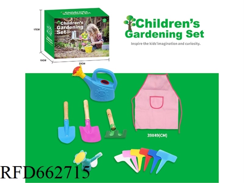 GARDEN SET (SPADE, SHOVEL, RAKE)