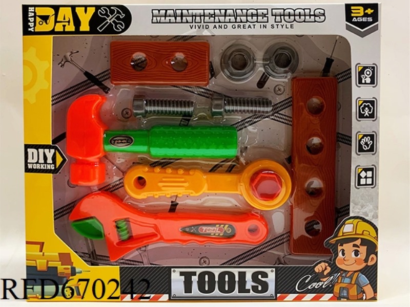 A 9-PIECE SET OF TOOLS