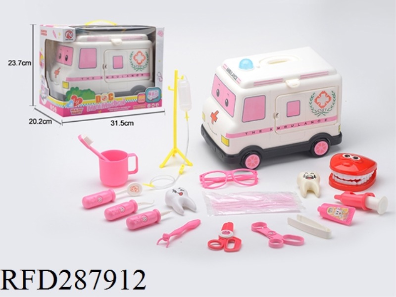 AMBULANCE DENTIST SET WITH LIGHT AND IC