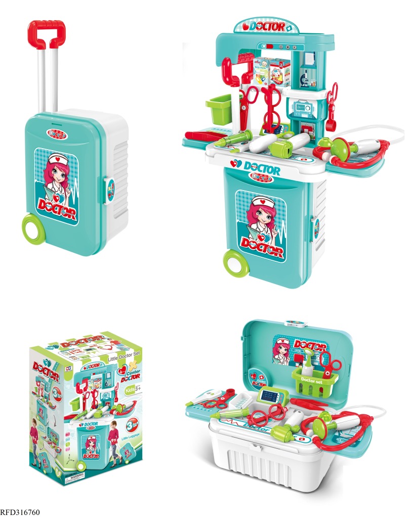 3 IN 1 MEDICAL TOY TRAVEL SUITCASE
