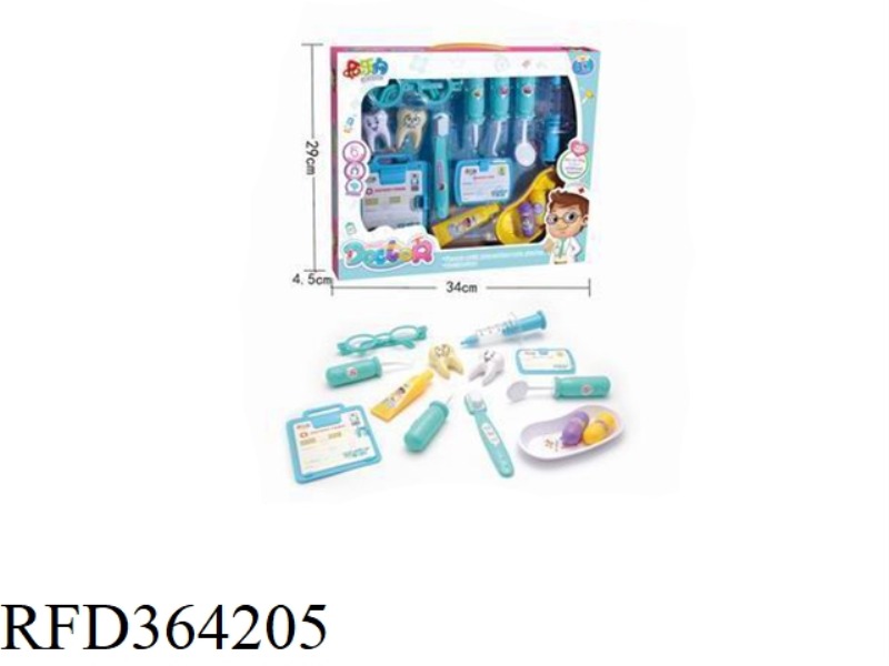 BLUE CHILDREN'S MEDICAL SET 14PCS