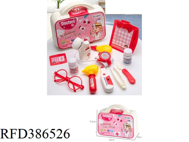 12-PIECE SET OF MEDICAL TOOLS WITH LIGHT