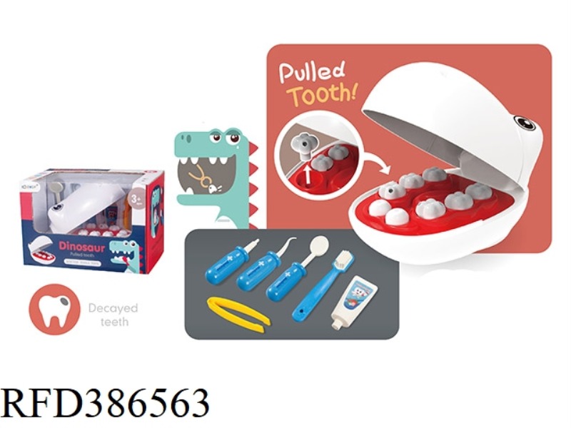 DINOSAUR DENTIST 7 PIECE SET