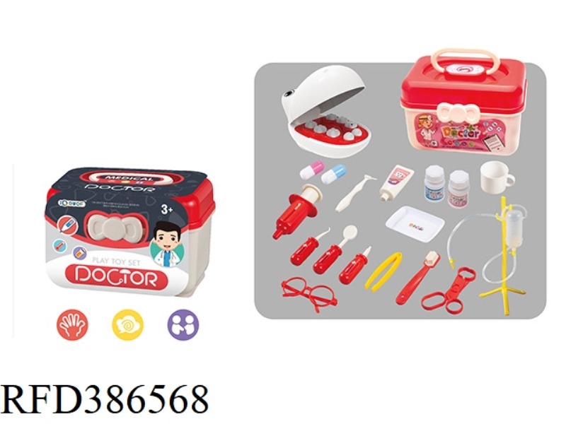DINOSAUR DENTIST TOY 19-PIECE SET