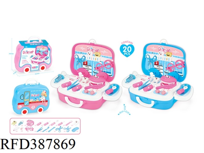 MEDICAL SET SUITCASE 2 COLORS MIXED