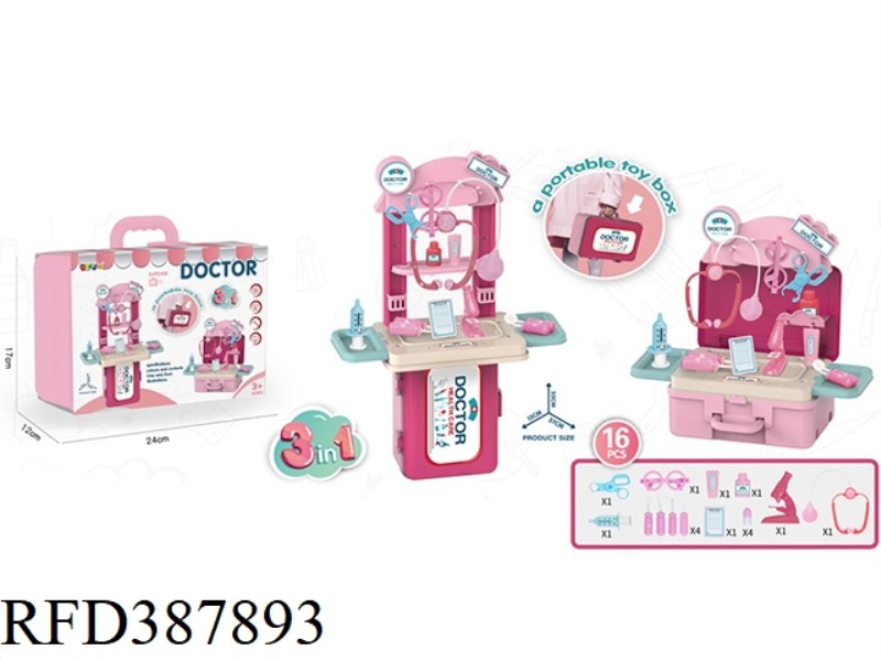 3 IN 1 SUITCASE WITH MEDICAL EQUIPMENT