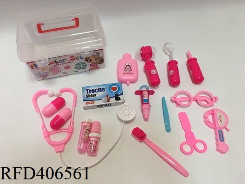 MEDICAL TOOLS WITH SOUND AND LIGHT PORTABLE SQUARE BOX 16PCS