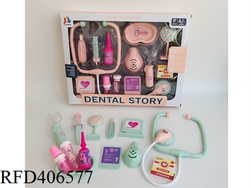 13-PIECE MEDICAL SET SET, 2 COLORS MIXED WITH LIGHT