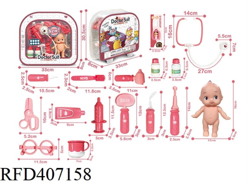 DOLL WITH SOUND AND LIGHT TAPE 16PCS
