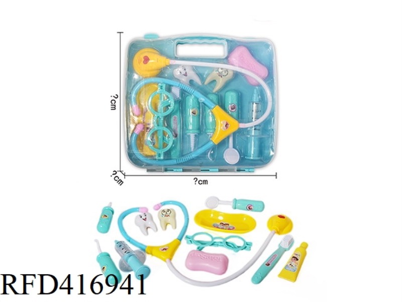 BLUE CHILDREN'S DENTIST SET 12PCS