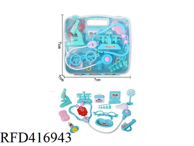 BLUE CHILDREN'S DENTIST SET 14PCS