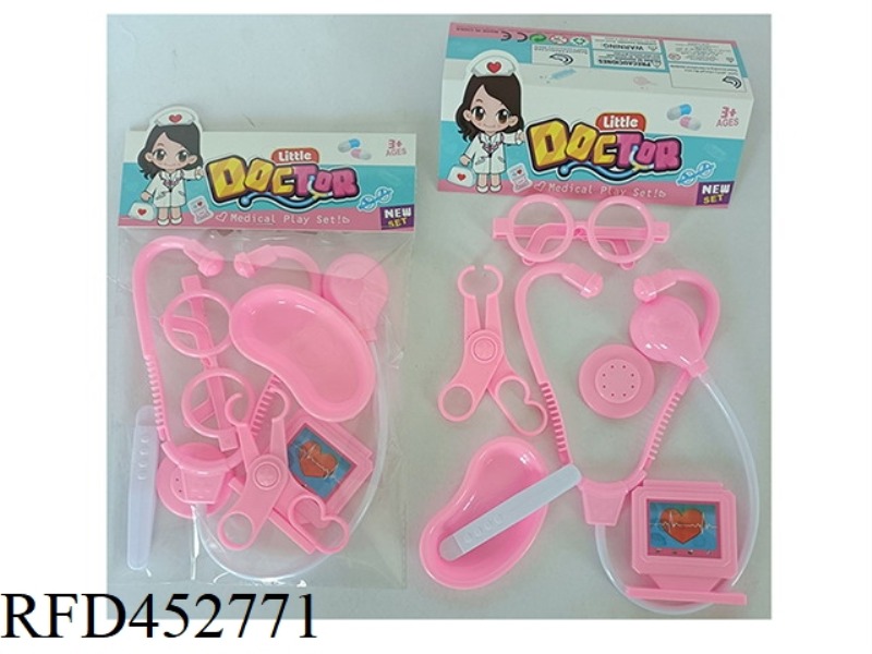 PINK PLAY HOUSE MEDICAL TOOLS
