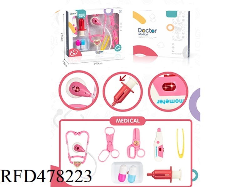MEDICAL TOOLS WITH LIGHT IC9 PIECE SET