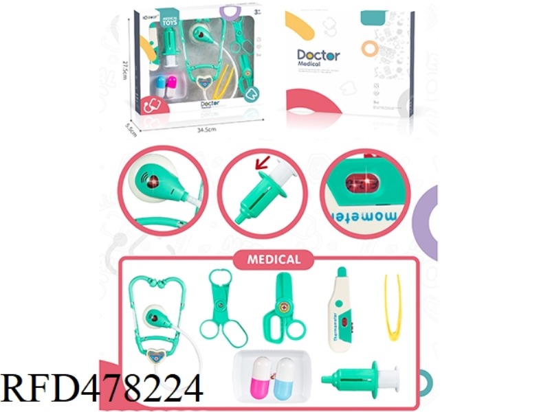 MEDICAL TOOLS WITH LIGHT IC9 PIECE SET