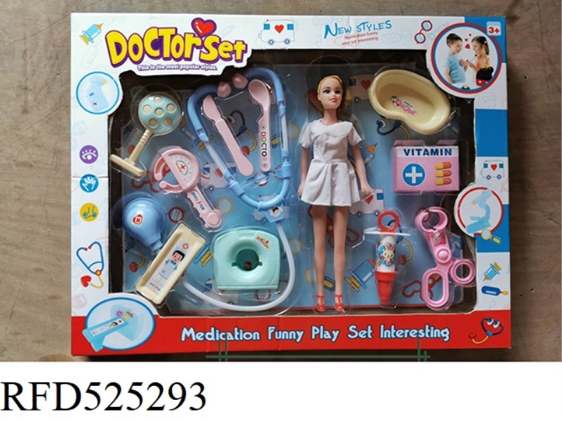 LIGHT PROJECTION MEDICAL KIT WITH BARBIE
