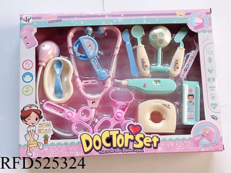 GIRL'S MEDICAL SET PROJECTION COLORFUL DAZZLE LAMP (INCLUDE)