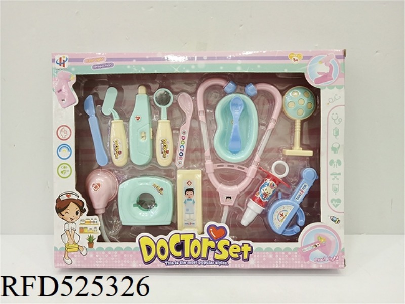GIRL DOCTOR WITH LIGHT PROJECTION