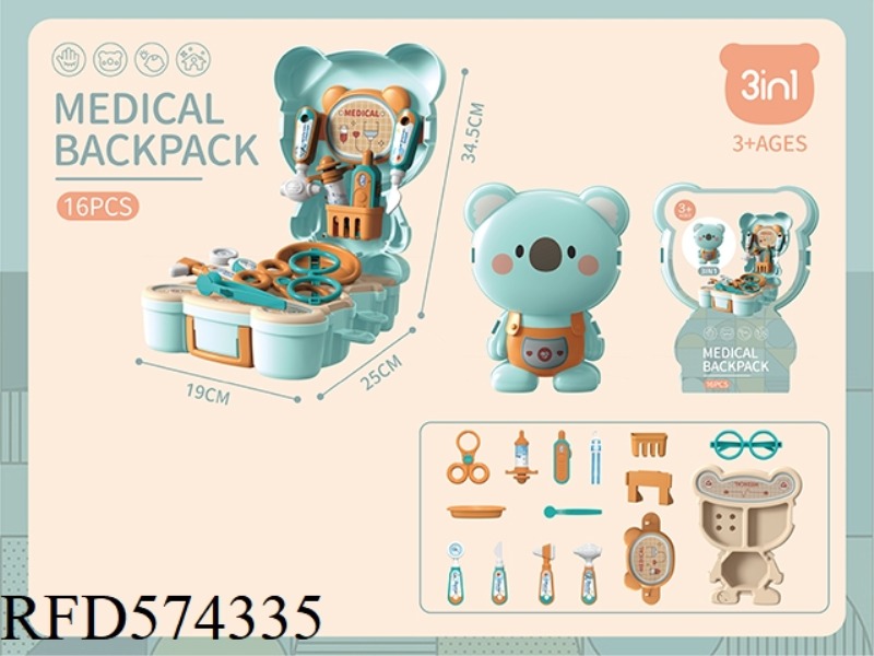 DR. KOALA BACKPACK 16PCS