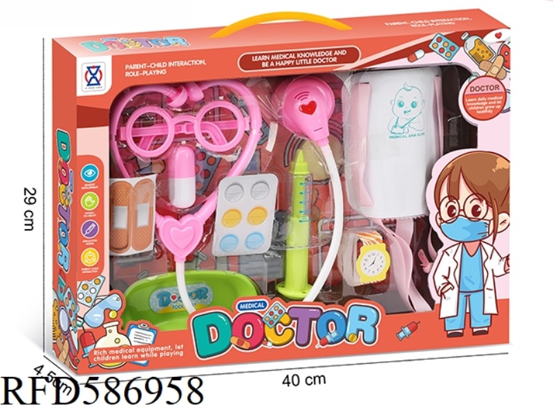 GIRLS PLAY HOME MEDICAL KIT WINDOW BOX SERIES