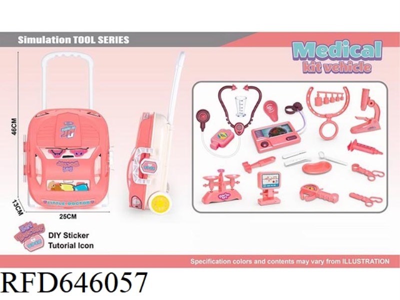 MEDICAL EQUIPMENT STORAGE TROLLEY CASE