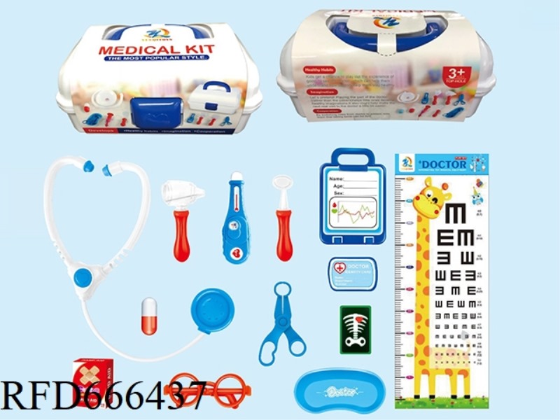 POWDER BLUE MEDICINE BOX (13PCS)