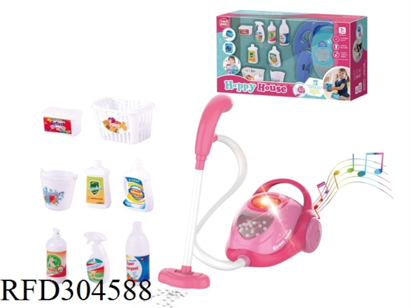 B/O DUST COLLECTOR SET WITH LIGHT AND MUSIC