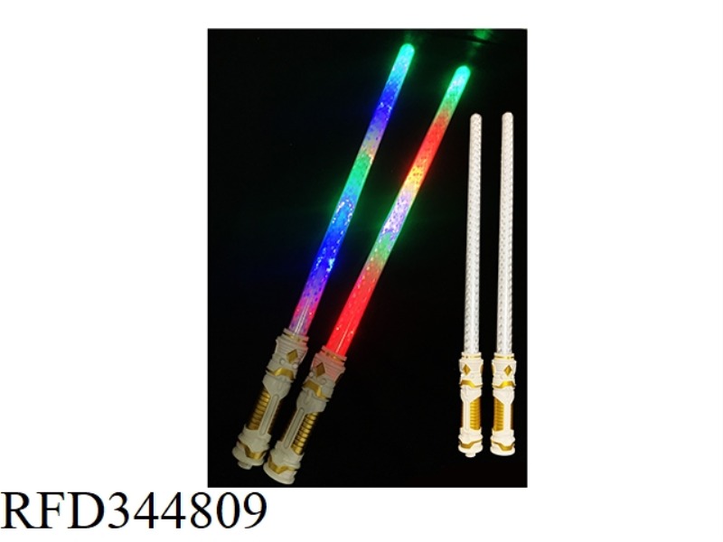 DOUBLE-HEADED 12-LIGHT FLUORESCENT STICK WITH SOUND 4 SEGMENTS FAST AND SLOW FLASHING CHANGE