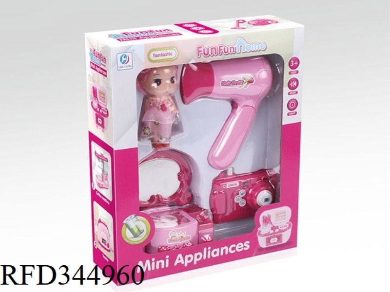 HAIR DRYER + CAMERA + DRESSING TABLE