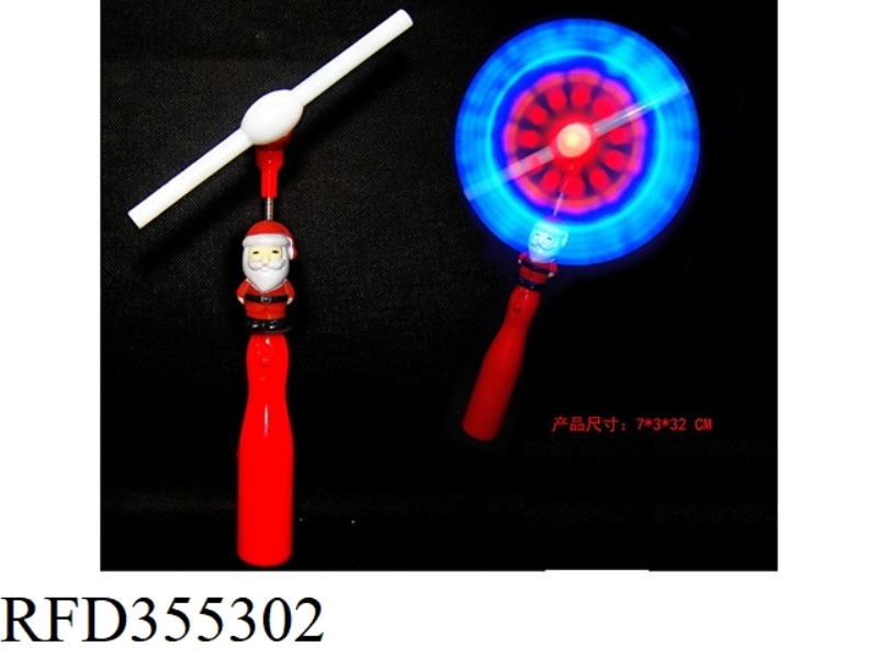 SANTA CLAUS SPRING 5 LIGHTS WINDMILL WITHOUT MUSIC