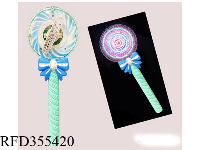 SOLID COLOR LOLLIPOP 13 LAMP HANDLE WITH FLASHING LIGHT NO MUSIC