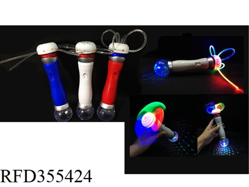 SOLID COLOR 7 DIY LIGHT FIBER + TRANSPARENT BAT NO MUSIC