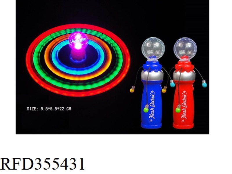 SOLID COLOR TRANSPARENT SPIN BALL SWING STICK