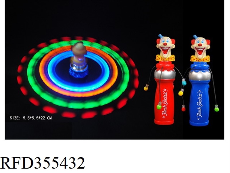SOLID COLORED CLOWNS SWING THEIR STICKS