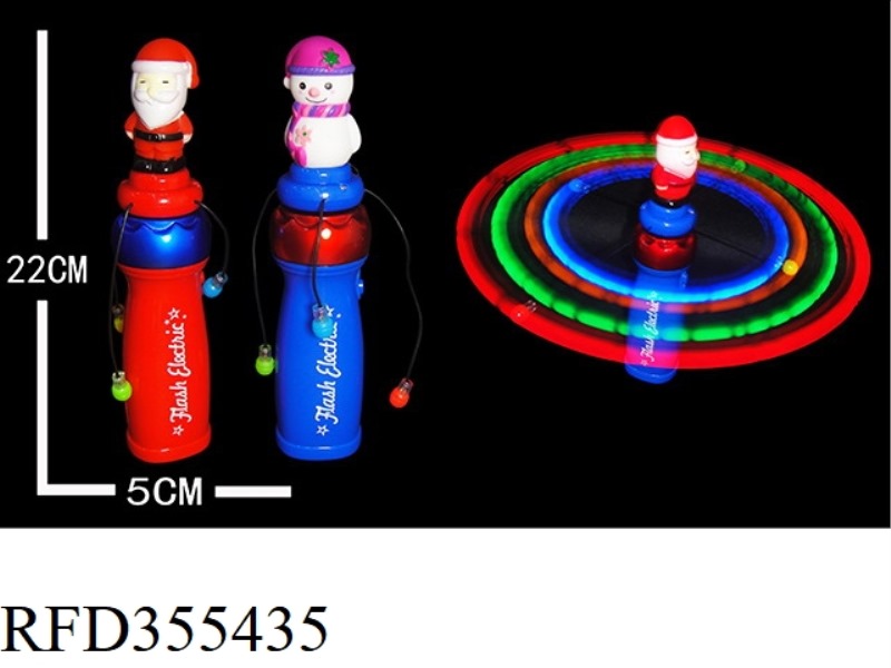 SOLID COLOR 5 LIGHTS OUT OF GLUE SANTA CLAUS JILT STICK WITHOUT MUSIC