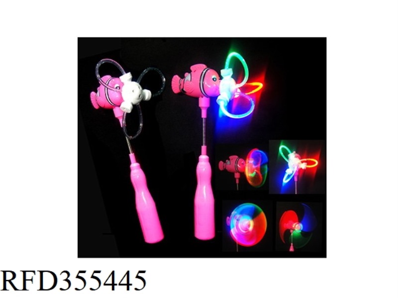 CLOWNFISH 3 LIGHTS FIBER OPTIC WINDMILL BAR WITH MUSIC