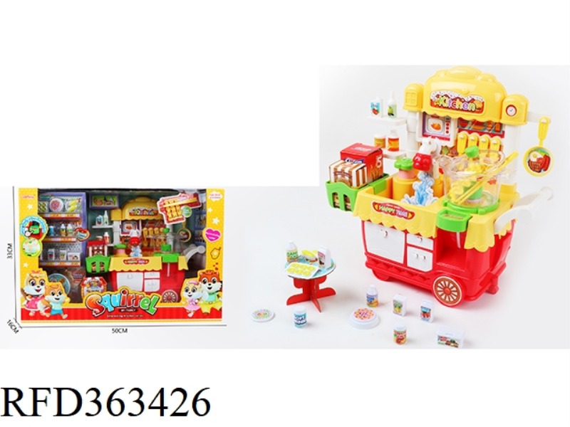 LIGHT MUSIC BUBBLING SET KITCHEN CAR
