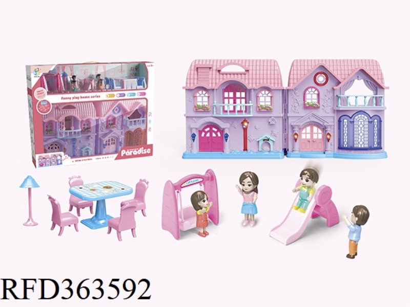 LIGHT AND MUSIC WITH FLASHING LIGHTS VILLA SET