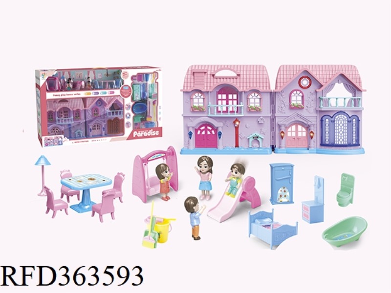 LIGHT AND MUSIC WITH FLASHING LIGHTS VILLA SET